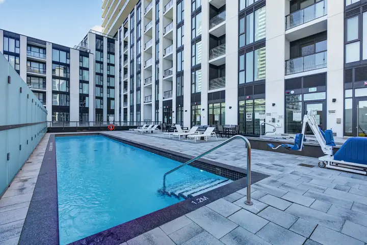 Condo pool deck